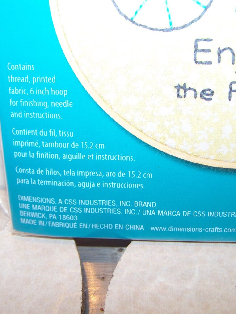 Dimensions NWT Embroidery Kit - Bike Ride - Picture 3 of 3